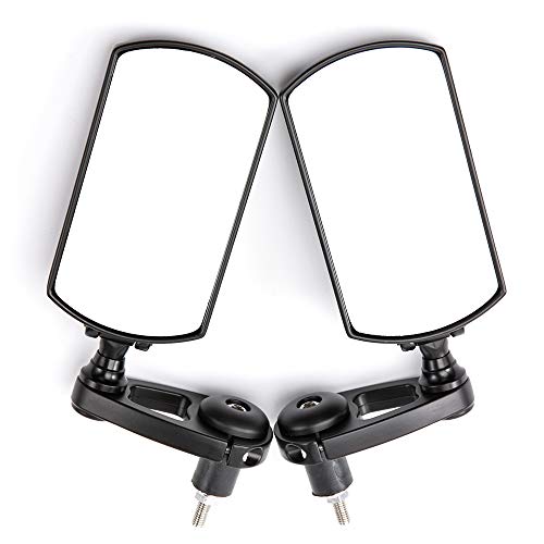 SOWBAY Accesorios de Motos Espejos de Aluminio de 7/8" 22mm Manillar Fit Calle sin Salida del Espejo retrovisor/for Triumph Triple/Ajuste for Guzzi MV/Ajuste for Agusta (Color : Black)