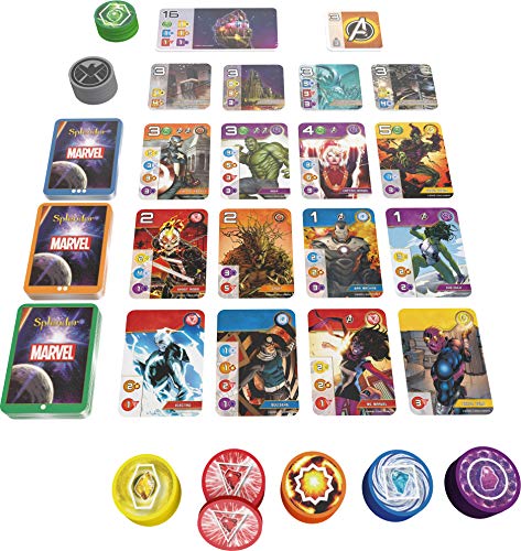 Space Cowboys | Splendor: Marvel | Juego de Mesa | A Partir de 10 años | 2 a 4 Jugadores | 30 Minutos