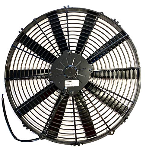 SPAL 30100400 Ventilador extractor de 16 pulgadas 12 voltios hoja recta de perfil bajo 1074 cfm VA18-AP10/C-41A