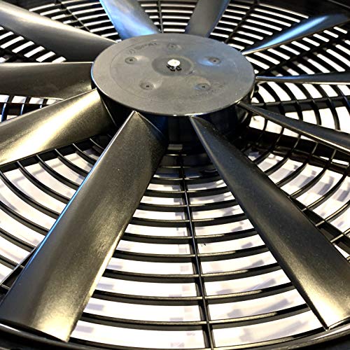 SPAL 30100400 Ventilador extractor de 16 pulgadas 12 voltios hoja recta de perfil bajo 1074 cfm VA18-AP10/C-41A