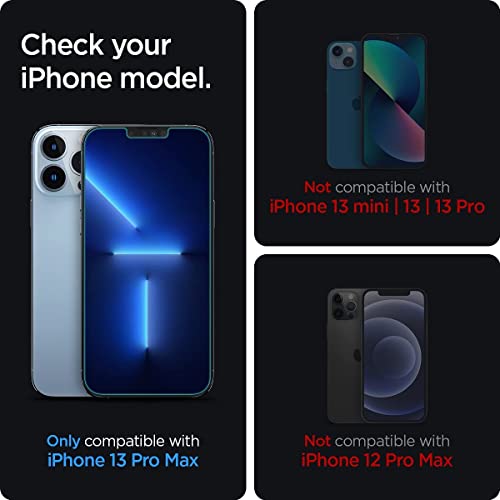 Spigen EZ Fit Protector Pantalla para iPhone 13 Pro MAX, Alta Definicion, Dureza 9H - 2 Unidades