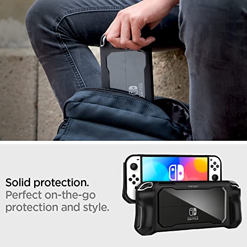 Spigen Funda Rugged Armor Compatible con Nintendo Switch (OLED) - Negro Mate