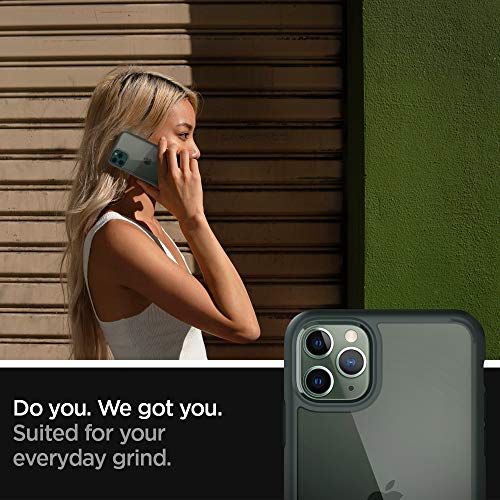 Spigen Funda Ultra Hybrid Compatible con iPhone 11 Pro - Verde Noche