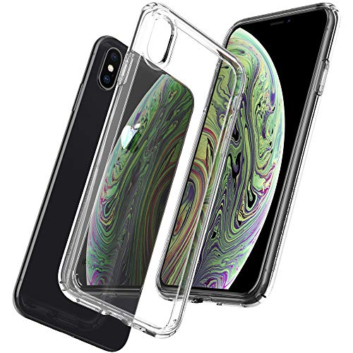 Spigen Funda Ultra Hybrid Compatible con iPhone XS y Compatible con iPhone X - Transparente