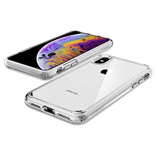 Spigen Funda Ultra Hybrid Compatible con iPhone XS y Compatible con iPhone X - Transparente