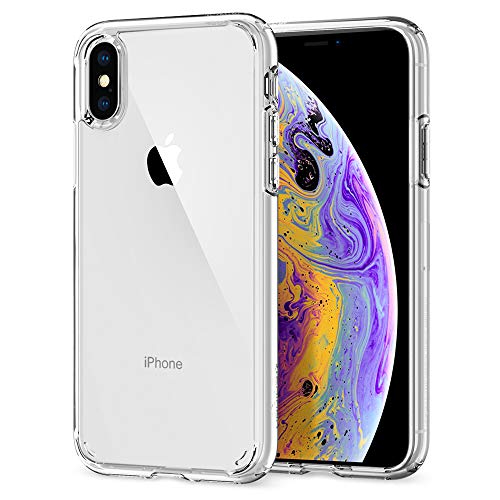 Spigen Funda Ultra Hybrid Compatible con iPhone XS y Compatible con iPhone X - Transparente