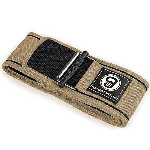 Sportvitae® Cinturón Lumbar Gimnasio, Cinturon Gimnasio Hombre y Mujer, Cinturon Halterofilia, Powerlifting, Levantamiento Peso, Musculacion, Cinturon Gym Hombre, 100% Nylon, Hebilla Autoblocante