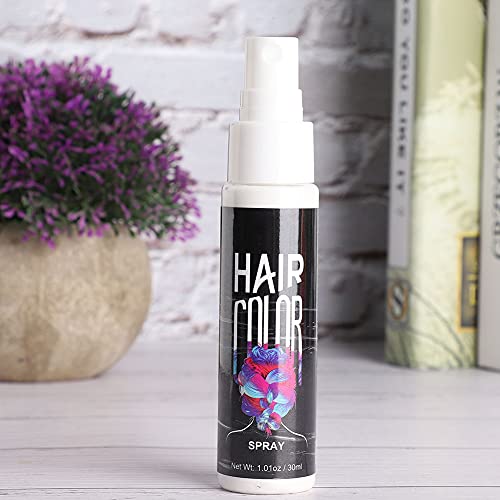 Spray de Color para el Cabello de 30 Ml, Color de Cabello Temporal para Bricolaje, Spray de Color para el Cabello Unisex No Tóxico para el Cabello Tinte para el Cabello Desechable Nutrir(blanco)