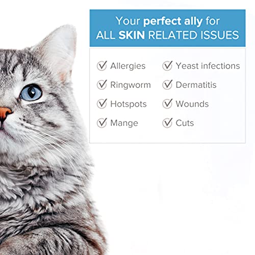 Spray de Plata Coloidal 100% Natural para Animales (Perros, Gatos) Versátil ● Cicatrizante ● Desinfectante y Antibiotico ● Picazón de perro (dermatitis, ácaros, alergia) ● Para Piel, Ojos, Oídos.