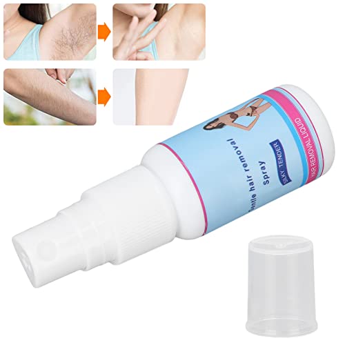 Spray Depilatorio, Inhibidor de Pelo Vegetal, Depilador, Spray Suave para Quitar el Vello para la Cara, Axilas, Brazos, Piernas, Depilatorio Hidratante, Spray Depilatorio Indoloro