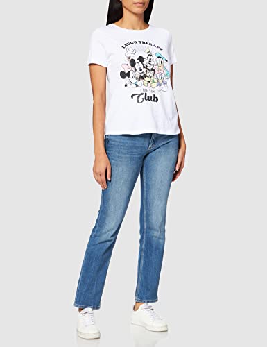 Springfield Camiseta Disney Club, Marfil, L para Mujer