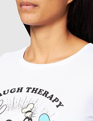 Springfield Camiseta Disney Club, Marfil, L para Mujer