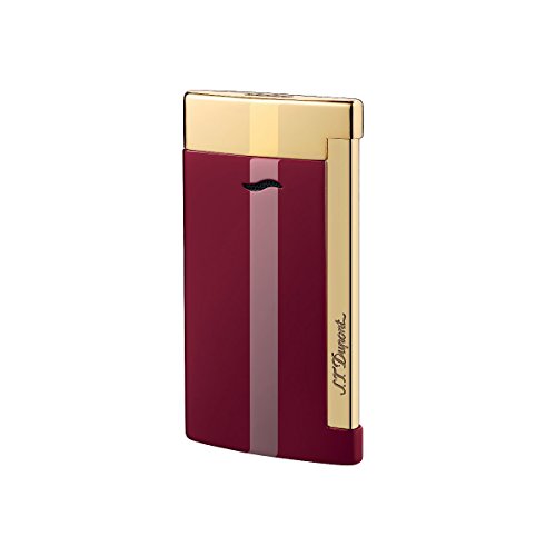 S.T. Dupont Paris Mechero Rojo Loto y Acabado Dorado 027707