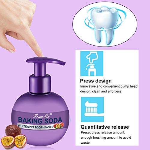 Stain Removal Whitening Toothpaste, Baking Soda Toothpaste, Intensive Stain Removal Whitening Toothpaste, Pasta de Dientes de Bicarbonato de Sodio, Prevenir la Caries Dental, Eliminación de Manchas