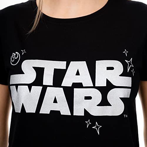 Star Wars Pijama para Mujer Guerra de Las Galaxias Negro Size Small