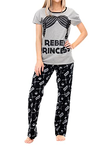 Star Wars Pijama para Mujer La Guerra de Las Galaxias Gris XX-Large