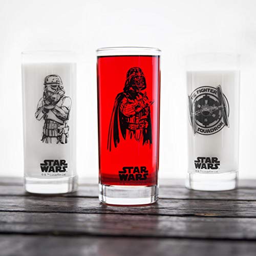 Star Wars - Set de 3 vasos - dark vader, stormtrooper, tie fighter - merchandising cine