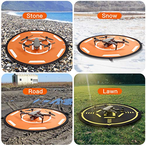 STARTRC Drone Landing Pad Universal Waterproof D 80 cm / 32 '' Pads portátiles de Aterrizaje Plegables para dji Air 2S /dji FPV/dji Mavic Air 2/Mini 2 /Mavic 2 Pro/Zoom/Mavic Mini Drone (80CM)