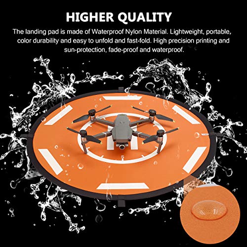 STARTRC Drone Landing Pad Universal Waterproof D 80 cm / 32 '' Pads portátiles de Aterrizaje Plegables para dji Air 2S /dji FPV/dji Mavic Air 2/Mini 2 /Mavic 2 Pro/Zoom/Mavic Mini Drone (80CM)
