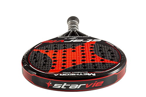StarVie Metheora Carbon Pro Pala de Pádel, Unisex Adulto, Rojo, Talla Única