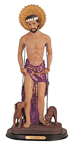 StealStreet San Lázaro Santa Figura Religiosa decoración Estatua decoración, 16 "