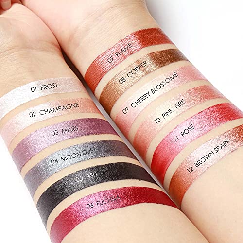 Stick de sombra de ojos, lápiz de sombra de ojos multicolor Shimmer Smoky Eyeshadow Pencil Lápiz de sombra de ojos resistente al agua de larga duración para maquillaje(#4)