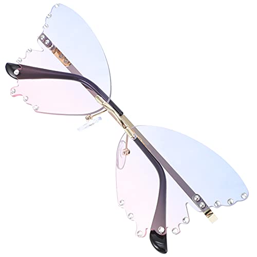 STOBOK 1 par de Gafas de Novedosas con Forma de Mariposa Gafas Irregulares de Fiesta Hawaianas de Moda Accesorios de Cabina de Fotos para Verano Accesorios de Fiesta de Playa