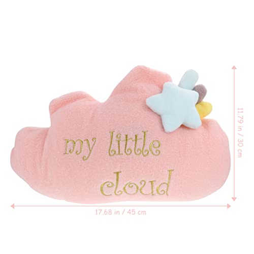 STOBOK Nube Lanzamiento Almohada Peluche Nube Muñeca Sofá Cojín Niños Decoración Decoración Amortiguador Relleno Dormir Almohada Peluche Juguetes Coche Cuello Almohada