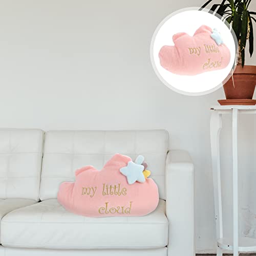 STOBOK Nube Lanzamiento Almohada Peluche Nube Muñeca Sofá Cojín Niños Decoración Decoración Amortiguador Relleno Dormir Almohada Peluche Juguetes Coche Cuello Almohada