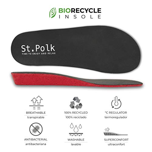 St.Polk® Zapatillas casa Mujer/Hombre Slippers Pantuflas de Estar por casa Fabricadas España Original Unisex Invierno/Verano máxima Comodidad Suela Caucho Plantilla Extraible (Gris/Gris, Numeric_44)