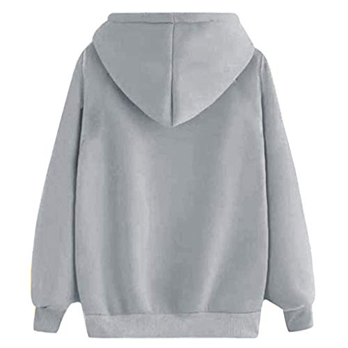 Sudaderas Adolescentes Chicas, Fossen Sudaderas Mujer Tumblr con Capucha - Emoticon Estampado Camiseta Blusa Tops de Manga Larga