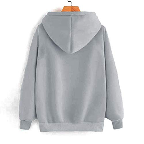Sudaderas Adolescentes Chicas, Fossen Sudaderas Mujer Tumblr con Capucha - Emoticon Estampado Camiseta Blusa Tops de Manga Larga