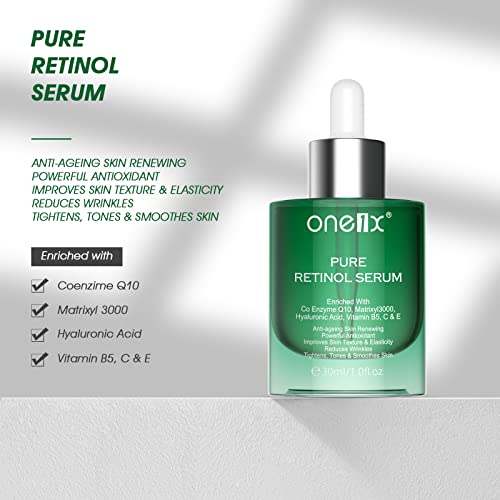 Suero De Retinol Puro, Suero De Retinol Antienvejecimiento, Suero De Retinol Con Acido Hialurónico, Vitamina C / E, Mejora La Producción De Colágeno, Reduce Las Arrugas, Líneas Finas