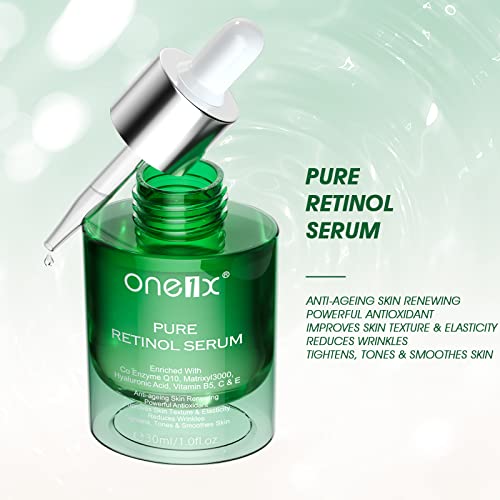 Suero De Retinol Puro, Suero De Retinol Antienvejecimiento, Suero De Retinol Con Acido Hialurónico, Vitamina C / E, Mejora La Producción De Colágeno, Reduce Las Arrugas, Líneas Finas