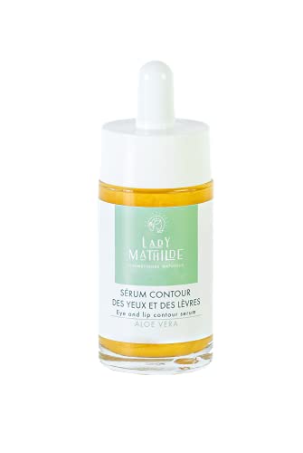 Suero para contorno de ojos y labios, con aloe vera y ácido hialurónico, 100% natural, 30 ml