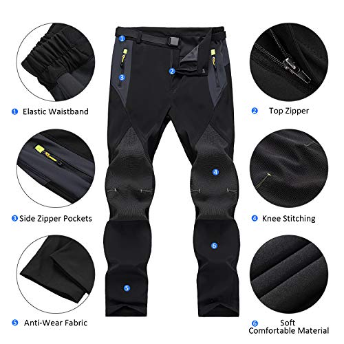 SUKUTU Pantalon de Randonnée en Plein Air Pour Hommes Printemps été Respirant Léger Pantalon de Marche Confortable Sport Escalade Trekking Pantalon Décontracté