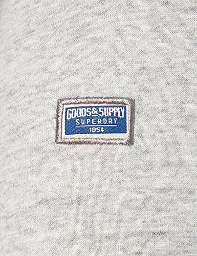 Superdry Core Logo Source Hoodie Sudadera con Capucha, Athletic Grey Marl, S para Hombre