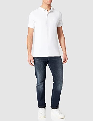 Superdry Polo clásico de piqué S/S, Blanco, XXL para Hombre