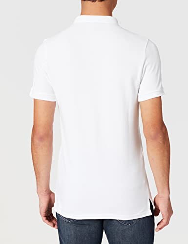 Superdry Polo clásico de piqué S/S, Blanco, XXL para Hombre