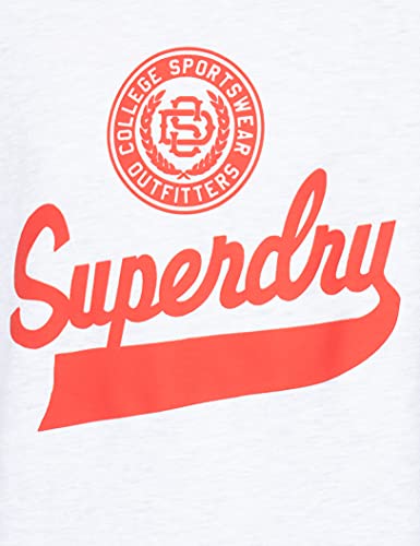 Superdry Script Style Col Crew Jersey, Ice Marl, M para Mujer