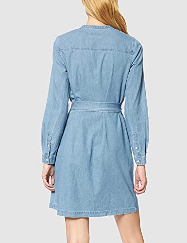 Superdry Studios Classic Shirt Dress Vestido Informal, Indigo Chambray, S para Mujer