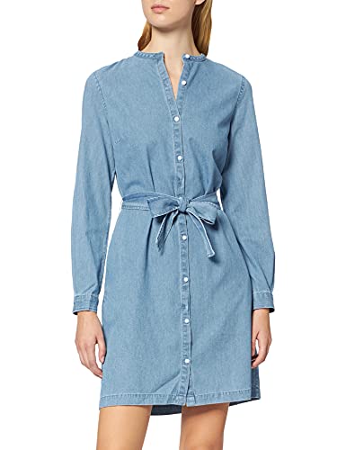 Superdry Studios Classic Shirt Dress Vestido Informal, Indigo Chambray, S para Mujer