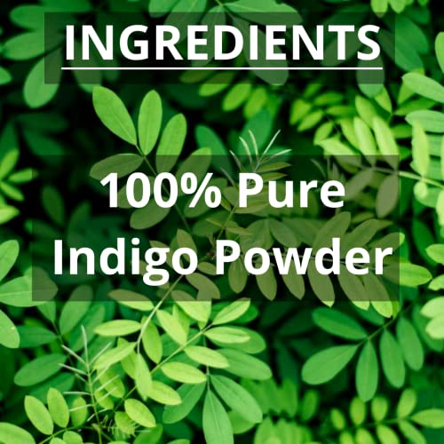 SVATV Natural Indigo Powder (Indigofera Tinctoria) for Black & Natural Hair Care | Promote Hair Growth | Increases Hair Thickness | ayurvedic powders Hair Products - 227g, 8oz