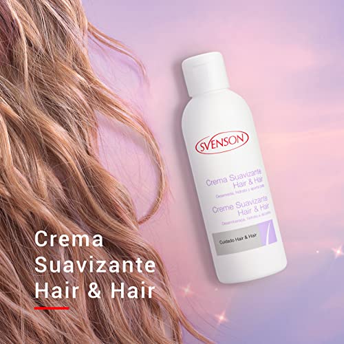 Svenson | Crema Suavizante Hair & Hair | Aporta Hidratación y Suavidad al Cabello | Acondicionador para Pelucas Naturales o Sintéticas | Evita el Encrespamiento y la Rotura del Pelo| 150 ml
