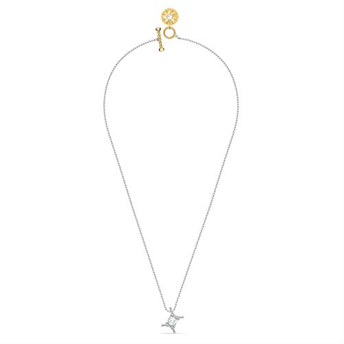 Swarovski Zodiac II Colgante, Géminis, Blanco, Combinación de acabados metálicos