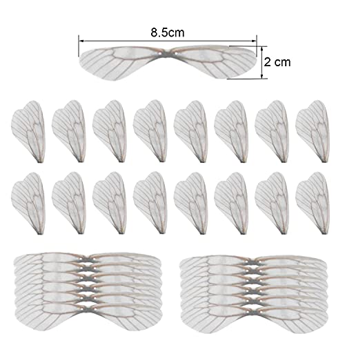 Sweieoni 40 piezas Llaves Voladoras DIY Llaves Antiguas Colgantes Llave de Esqueleto Vintage de Bronce con Colgantes de alas de libélula para Llaves Voladoras