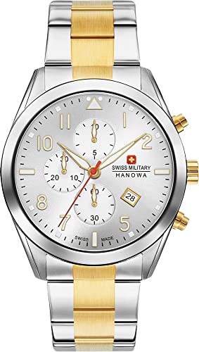 Swiss Military Hanowa Reloj Analógico para Unisex Adultos de Cuarzo con Correa en Acero Inoxidable 06-5316.55.001