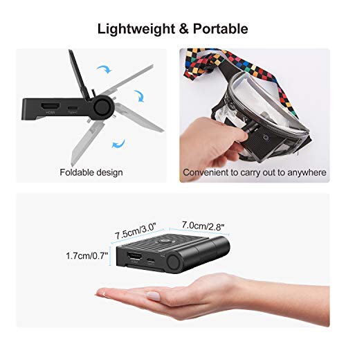 Switch Dock para Switch/Switch OLED, innoAura Base de Conexión de TV Plegable para Switch, Base de Carga Portátil con Puerto HDMI, USB C 3.0, Reemplazo para Switch Dock