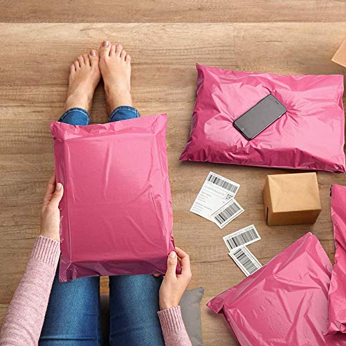 Switory 100pc 25.5cmx33.1cm Bolsas para Envíos, Paquetes para Enviosde Polietileno Blanco, Sobres de Envío Sobres de Correo Bolsas para Embalaje