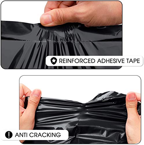 Switory 100pc 30,5cmx39,5cm Bolsas de correo polivinílicas, sobres de envío Sobres de correo Bolsas postales para publicar empaques - negro